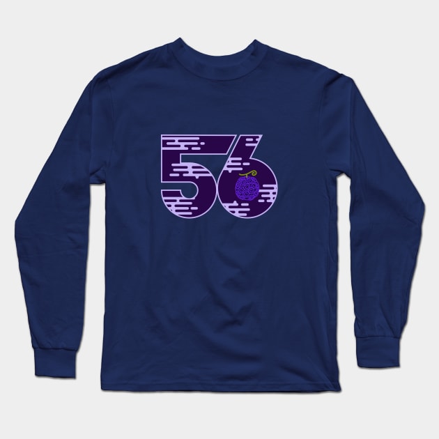 Gomu Gomu No Mi - 56 Long Sleeve T-Shirt by Spindor